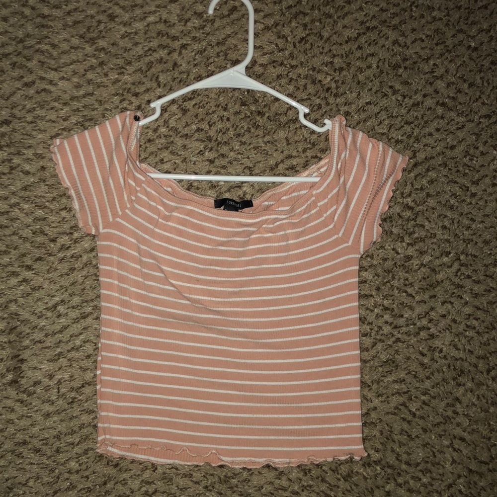 Off the shoulder crop top